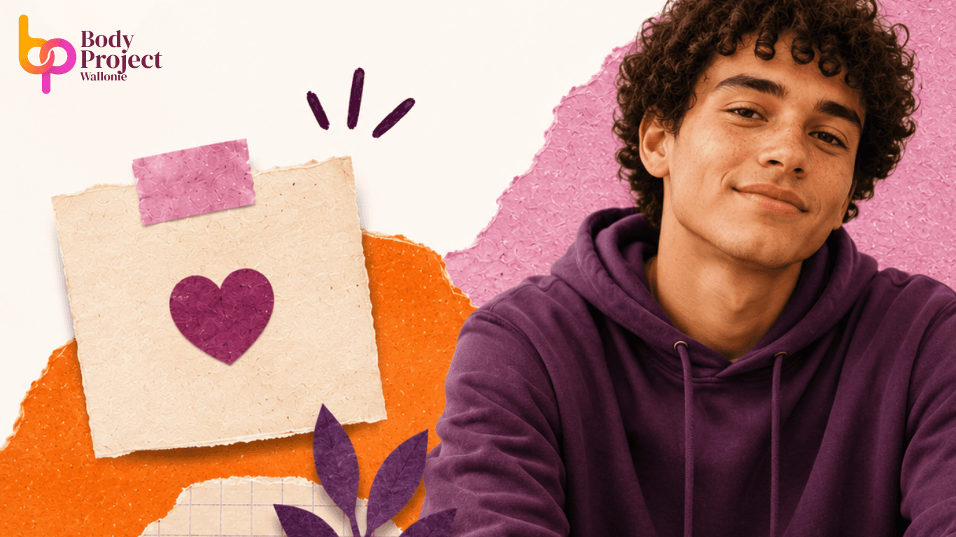 Portrait heart note